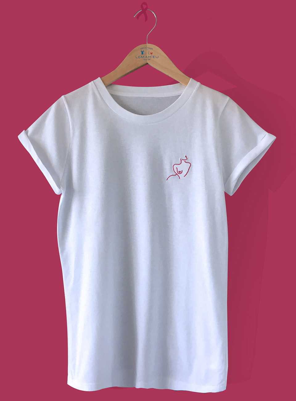 Tee shirt Octobre Rose - Made in France | Lemahieu